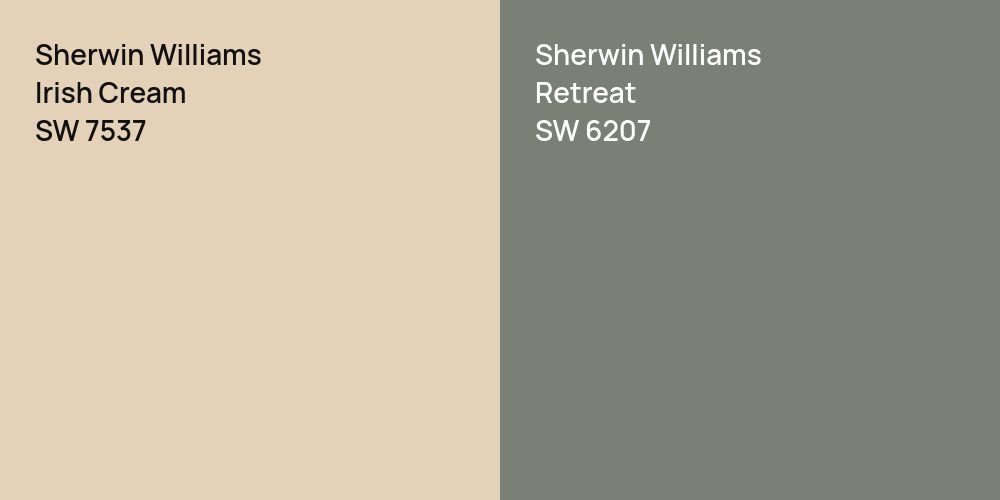 Sherwin Williams Irish Cream vs. Sherwin Williams Retreat