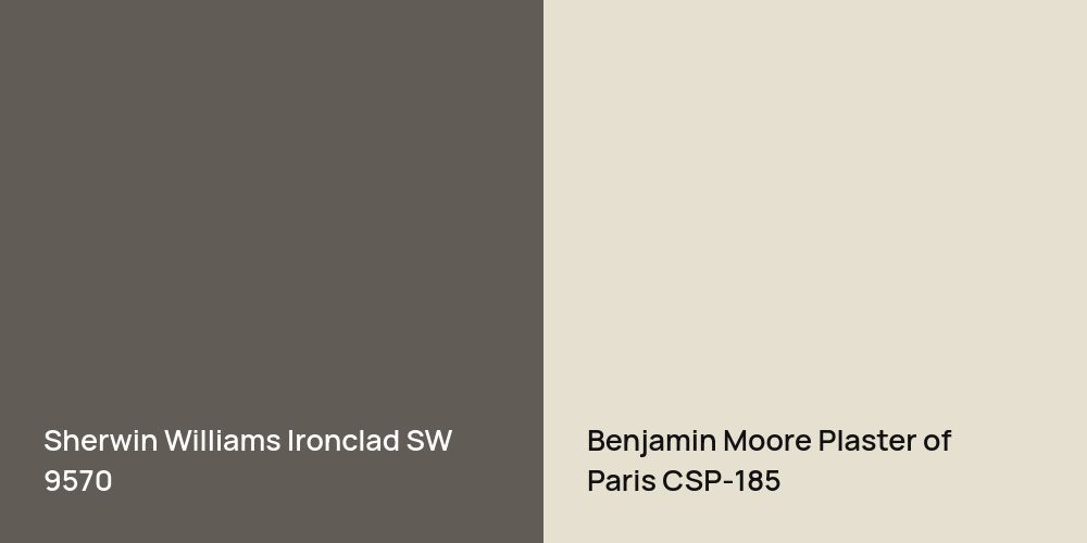 Sherwin Williams Ironclad vs. Benjamin Moore Plaster of Paris