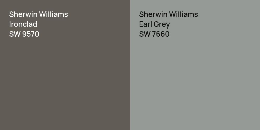 Sherwin Williams Ironclad vs. Sherwin Williams Earl Grey