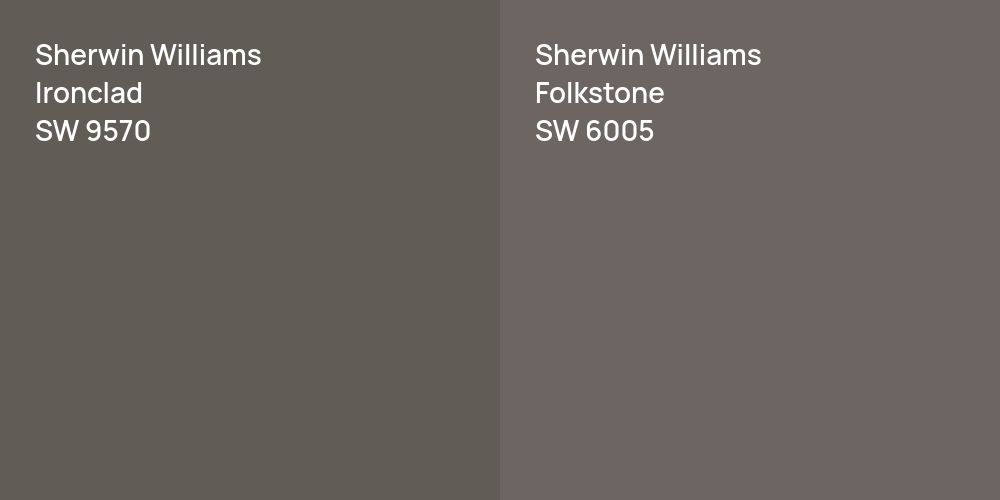 Sherwin Williams Ironclad vs. Sherwin Williams Folkstone