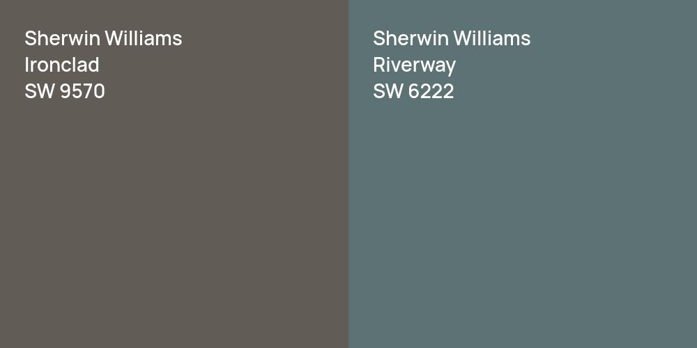 Sherwin Williams Ironclad vs. Sherwin Williams Riverway