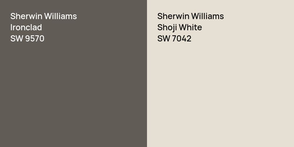 Sherwin Williams Ironclad vs. Sherwin Williams Shoji White