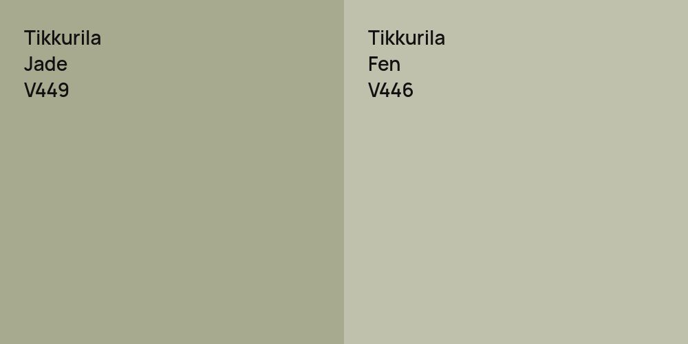 Tikkurila Jade vs. Tikkurila Fen