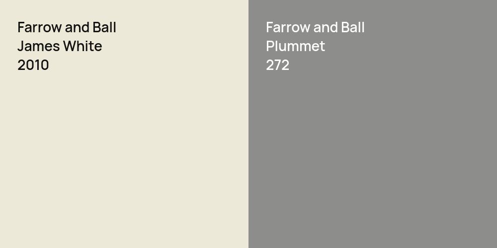 Farrow and Ball James White vs. Farrow and Ball Plummet