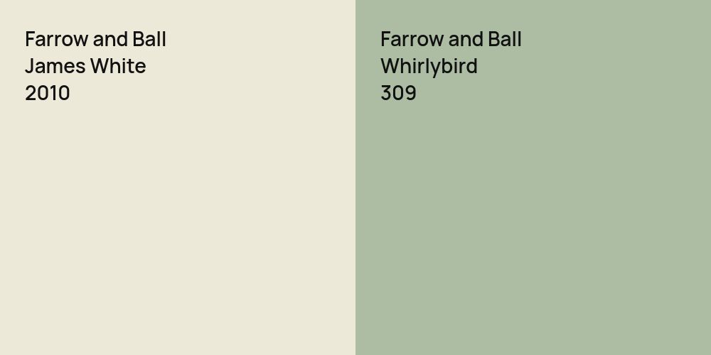 Farrow and Ball James White vs. Farrow and Ball Whirlybird