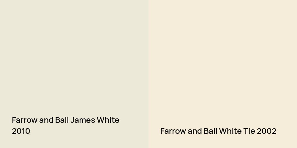 Farrow and Ball James White vs. Farrow and Ball White Tie