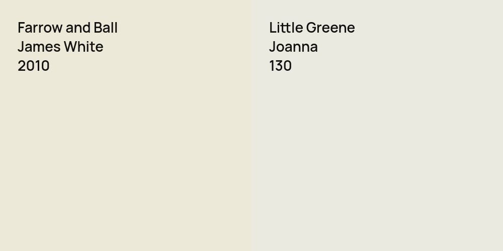 Farrow and Ball James White vs. Little Greene Joanna