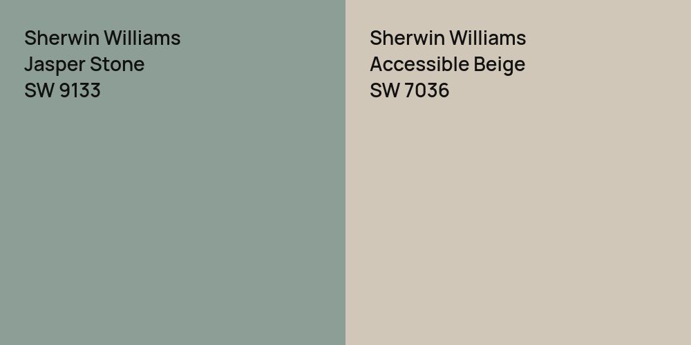 Sherwin Williams Jasper Stone vs. Sherwin Williams Accessible Beige