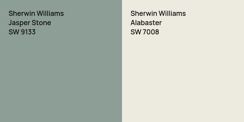 Sherwin Williams Jasper Stone vs. Sherwin Williams Alabaster