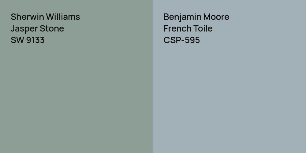 Sherwin Williams Jasper Stone vs. Benjamin Moore French Toile