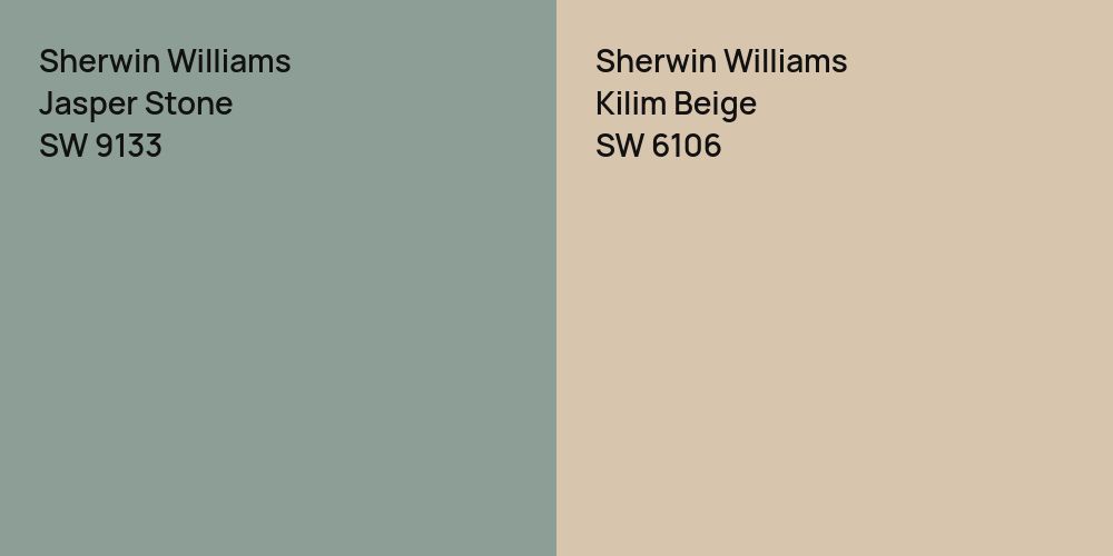 Sherwin Williams Jasper Stone vs. Sherwin Williams Kilim Beige