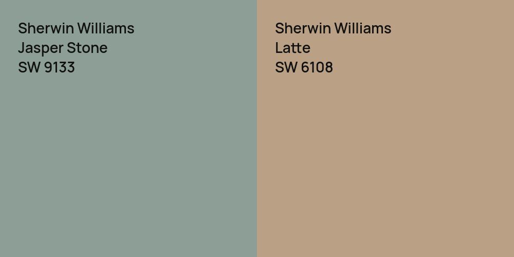 Sherwin Williams Jasper Stone vs. Sherwin Williams Latte