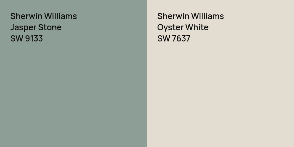 Sherwin Williams Jasper Stone vs. Sherwin Williams Oyster White