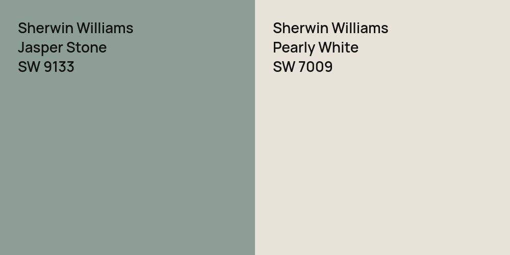 Sherwin Williams Jasper Stone vs. Sherwin Williams Pearly White