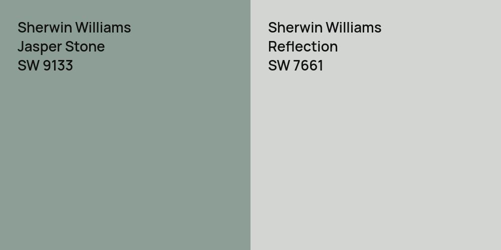 Sherwin Williams Jasper Stone vs. Sherwin Williams Reflection