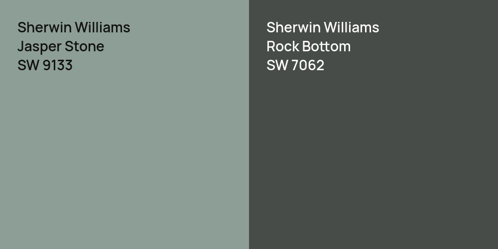 Sherwin Williams Jasper Stone vs. Sherwin Williams Rock Bottom