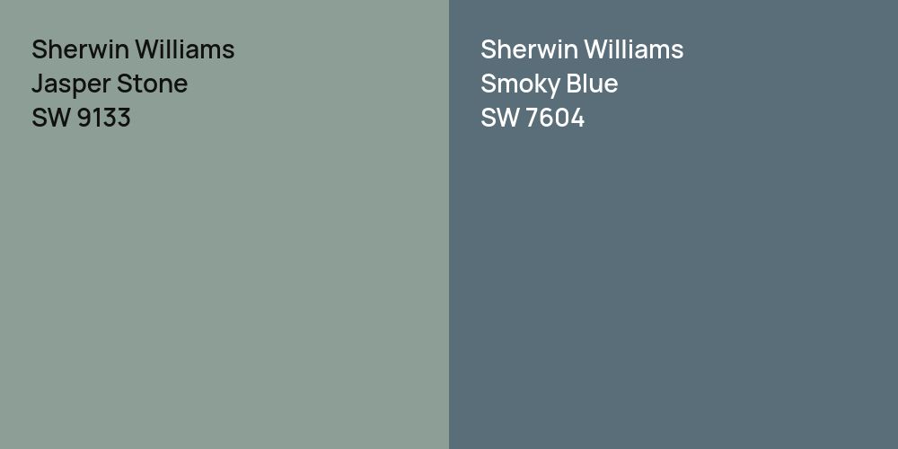 Sherwin Williams Jasper Stone vs. Sherwin Williams Smoky Blue