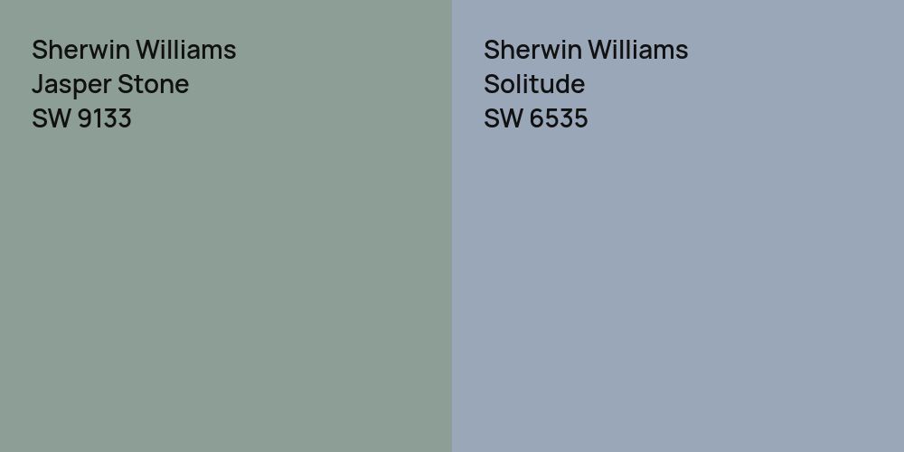 Sherwin Williams Jasper Stone vs. Sherwin Williams Solitude