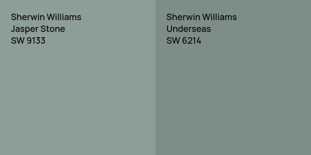 Sherwin Williams Jasper Stone vs. Sherwin Williams Underseas