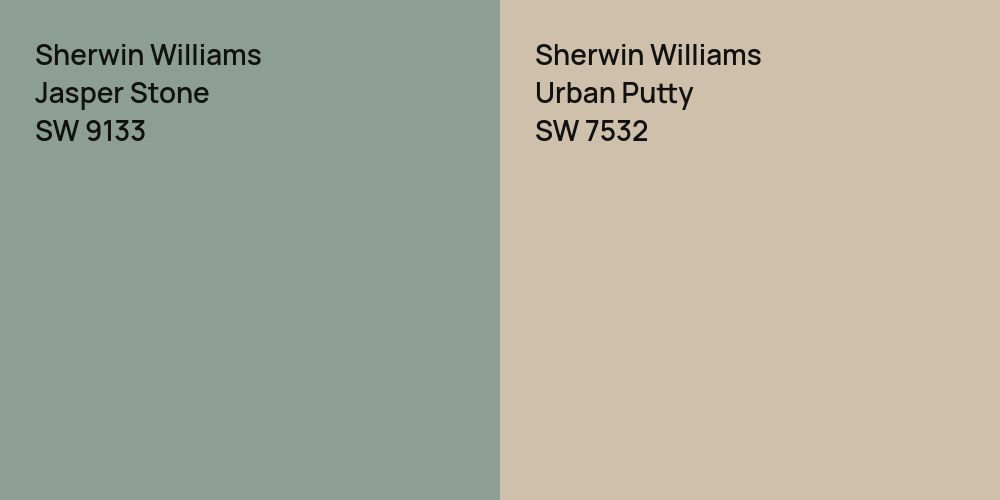 Sherwin Williams Jasper Stone vs. Sherwin Williams Urban Putty