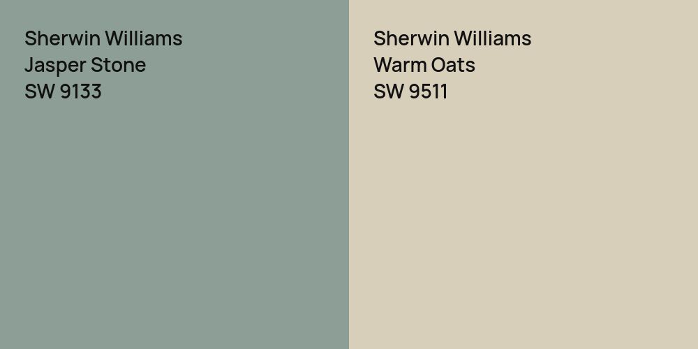 Sherwin Williams Jasper Stone vs. Sherwin Williams Warm Oats