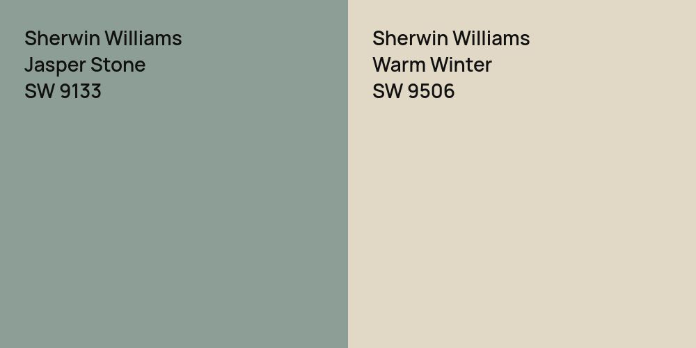 Sherwin Williams Jasper Stone vs. Sherwin Williams Warm Winter