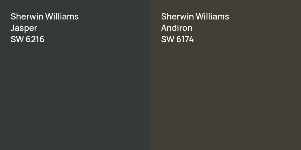 Sherwin Williams Jasper vs. Sherwin Williams Andiron