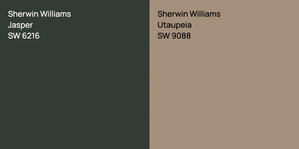 Sherwin Williams Jasper vs. Sherwin Williams Utaupeia