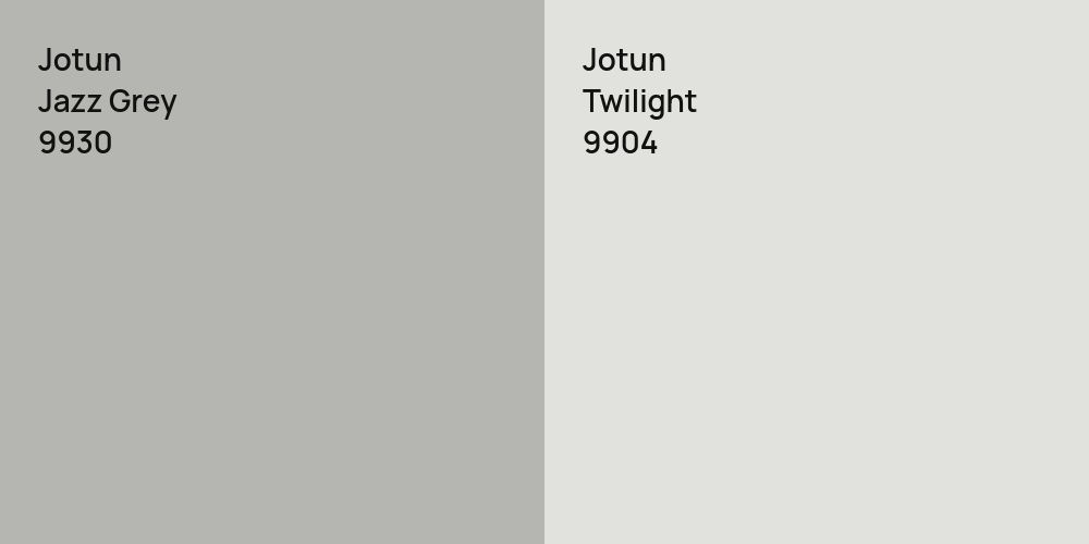 Jotun Jazz Grey vs. Jotun Twilight