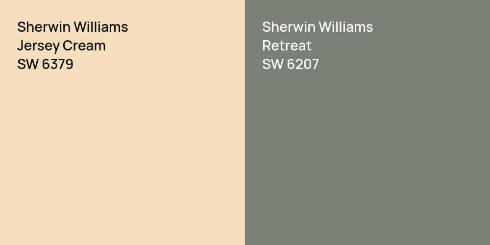 Sherwin Williams Jersey Cream vs. Sherwin Williams Retreat