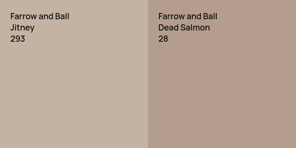 Farrow and Ball Jitney vs. Farrow and Ball Dead Salmon