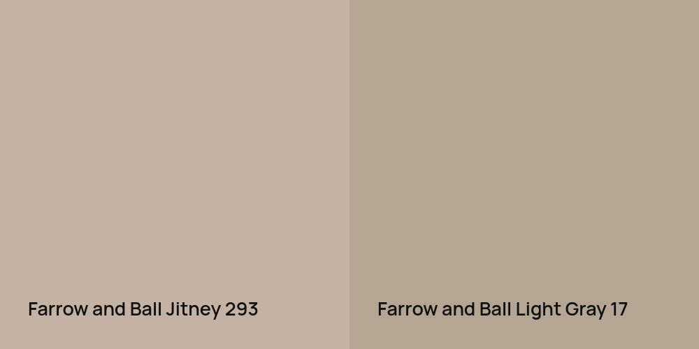 Farrow and Ball Jitney vs. Farrow and Ball Light Gray