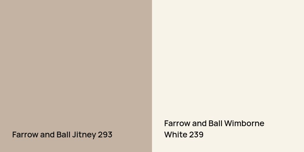 Farrow and Ball Jitney vs. Farrow and Ball Wimborne White