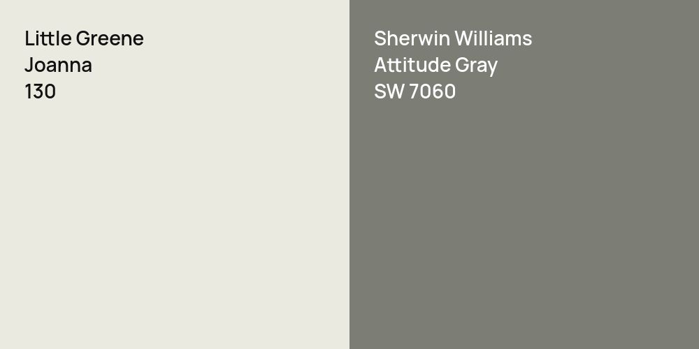 Little Greene Joanna vs. Sherwin Williams Attitude Gray