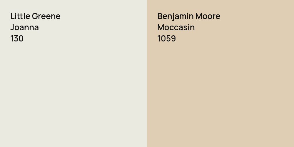 Little Greene Joanna vs. Benjamin Moore Moccasin