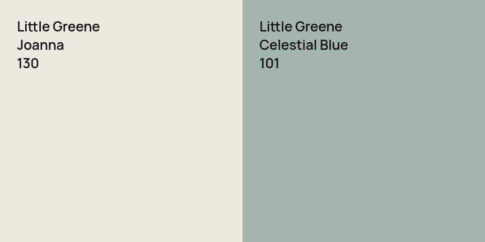 Little Greene Joanna vs. Little Greene Celestial Blue