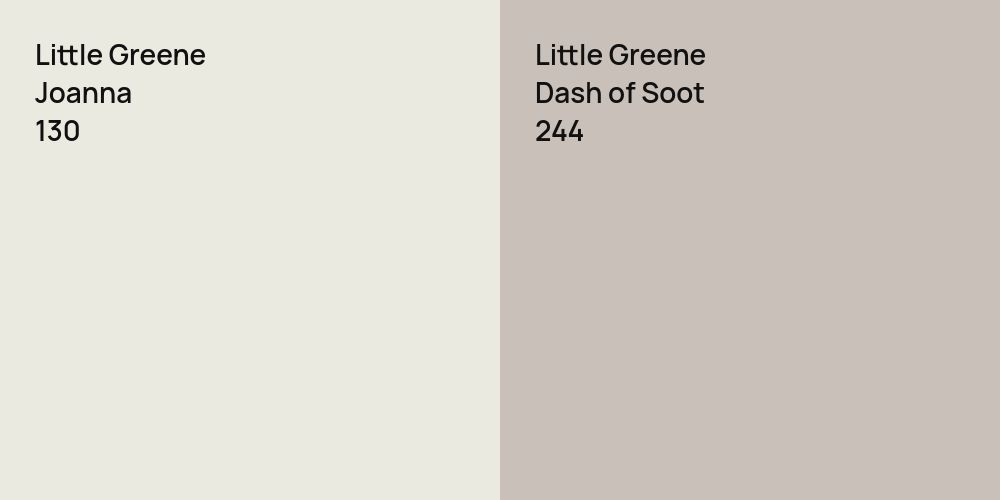 Little Greene Joanna vs. Little Greene Dash of Soot