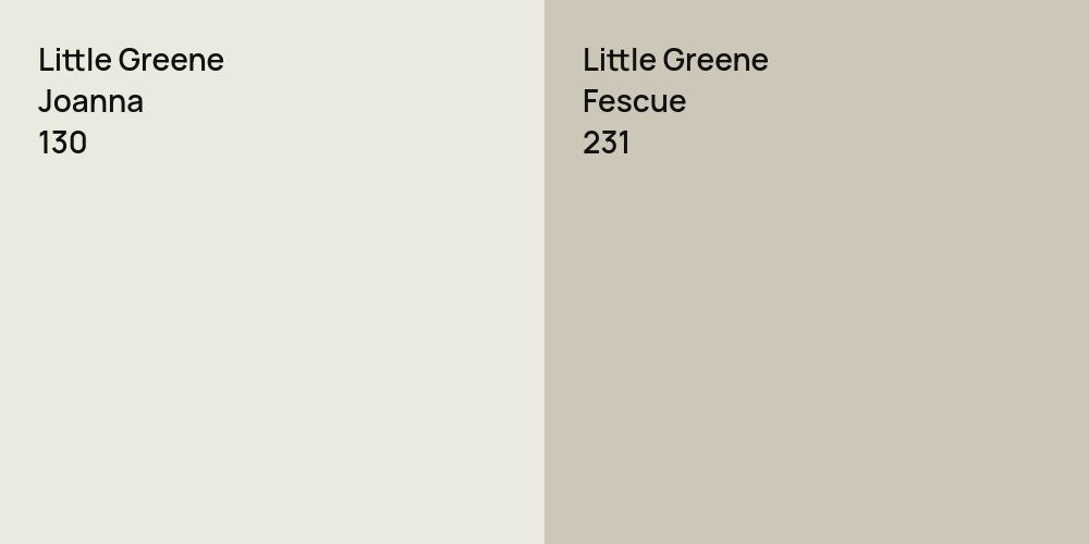 Little Greene Joanna vs. Little Greene Fescue