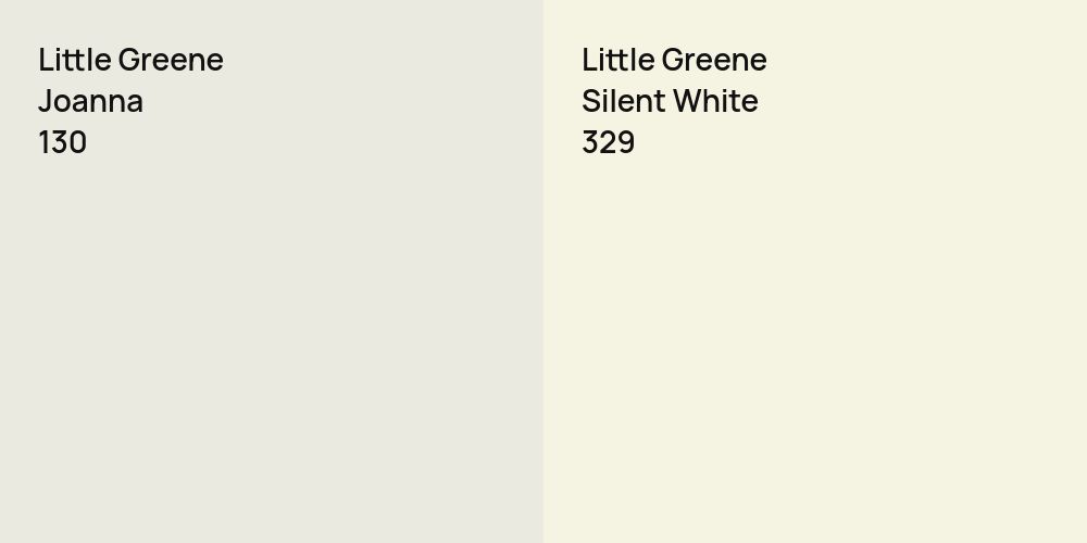 Little Greene Joanna vs. Little Greene Silent White