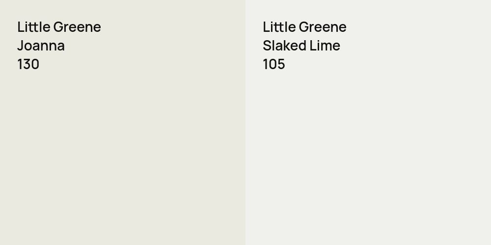 Little Greene Joanna vs. Little Greene Slaked Lime