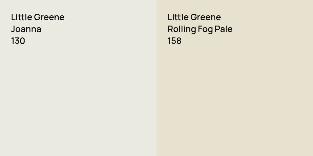 Little Greene Joanna vs. Little Greene Rolling Fog Pale