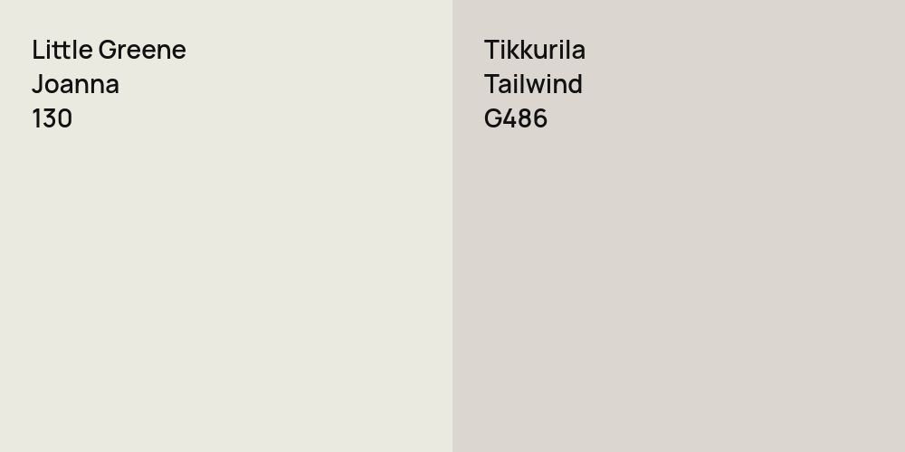 Little Greene Joanna vs. Tikkurila Tailwind