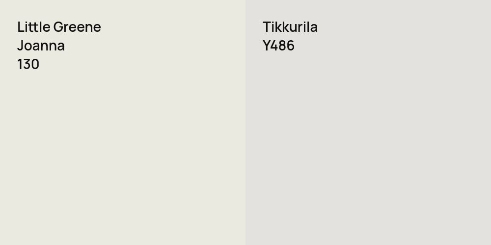 Little Greene Joanna vs. Tikkurila Y486