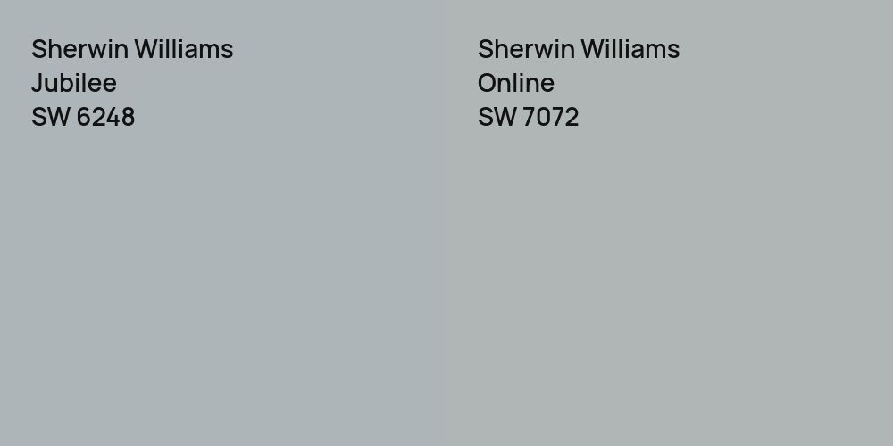 Sherwin Williams Jubilee vs. Sherwin Williams Online