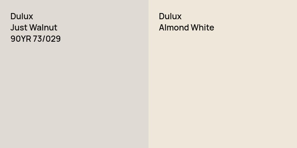 Dulux Just Walnut vs. Dulux Almond White