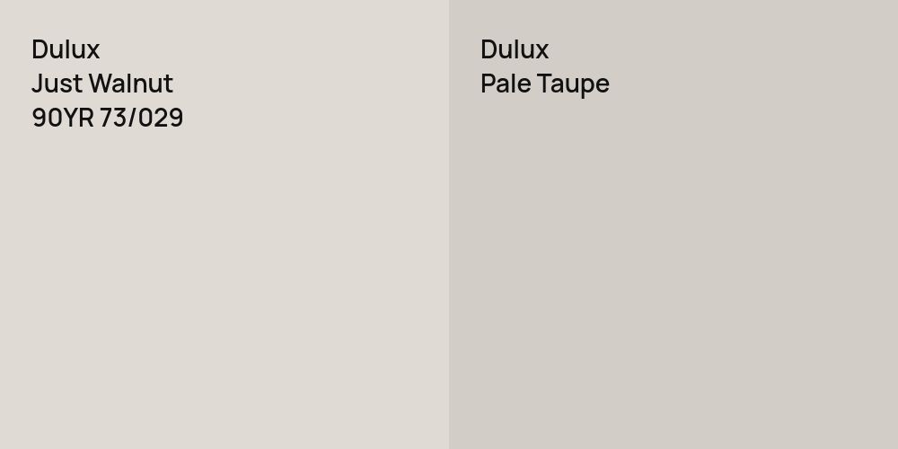 Dulux Just Walnut vs. Dulux Pale Taupe