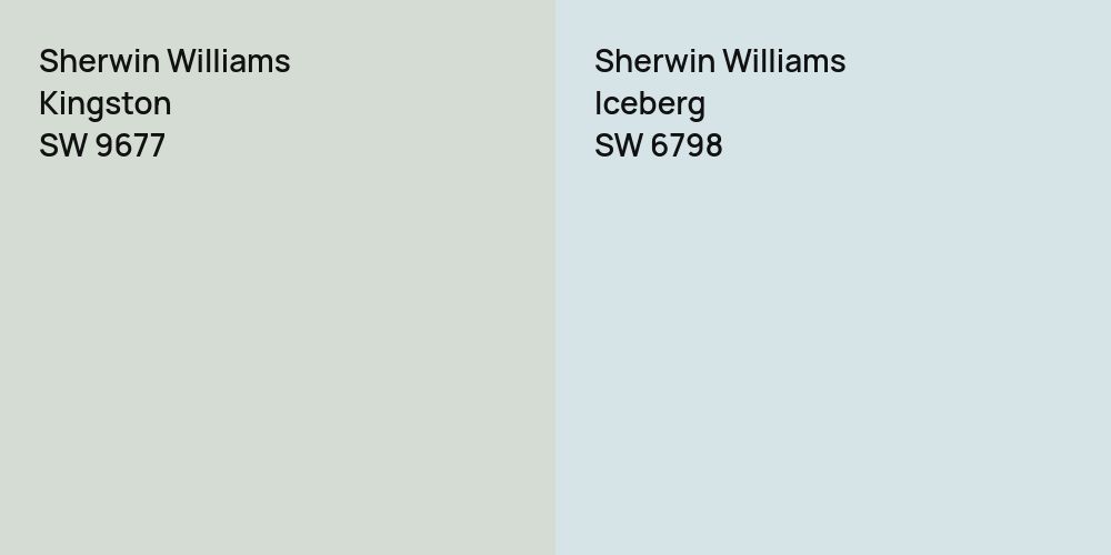 Sherwin Williams Kingston vs. Sherwin Williams Iceberg