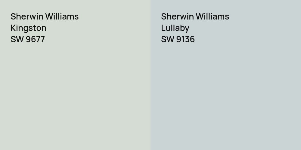 Sherwin Williams Kingston vs. Sherwin Williams Lullaby