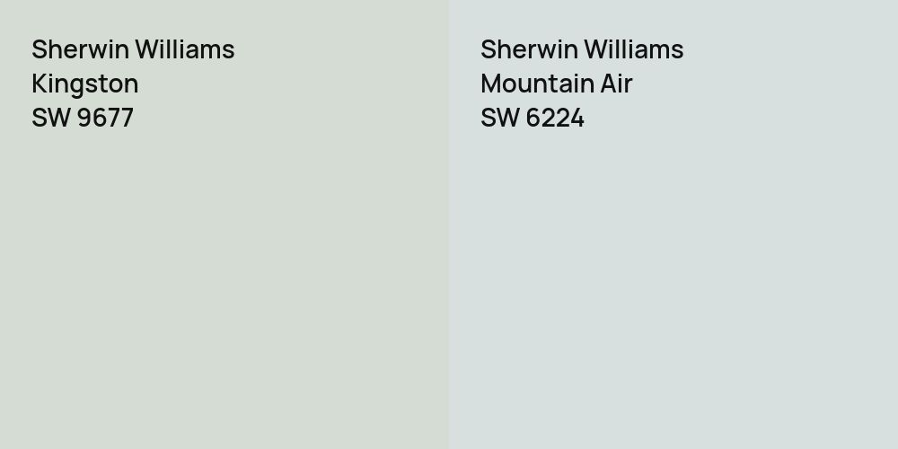 Sherwin Williams Kingston vs. Sherwin Williams Mountain Air