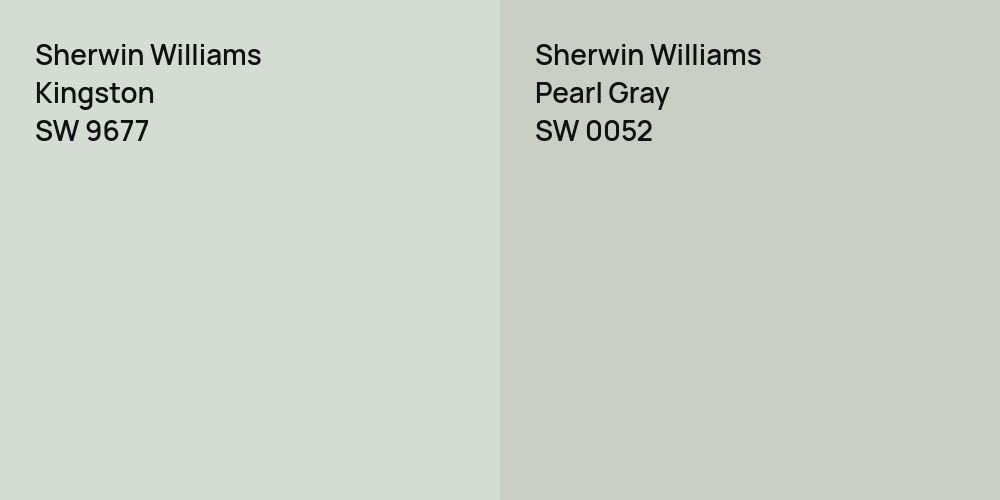 Sherwin Williams Kingston vs. Sherwin Williams Pearl Gray